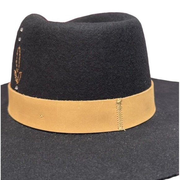 NWT San Diego Hat Company Womens Music City Fedora Hat Wool Black main image 8